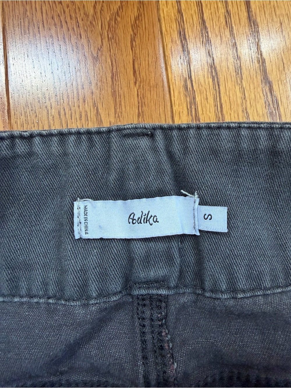 Adika Charcoal Black Denim Skirt